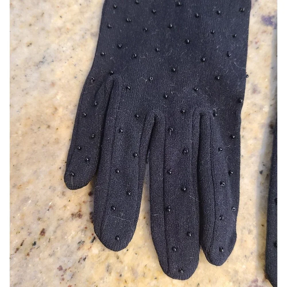 New? Vintage One Size Black Nylon Stretch Formal 8